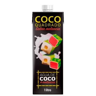 Água de Coco Coco Quadrado Melancia 1L