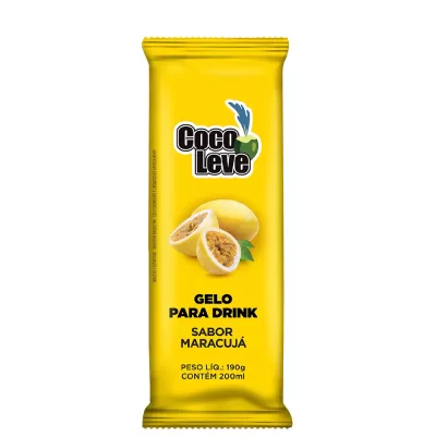 Gelo Coco Leve Sabor Maracujá 200ml